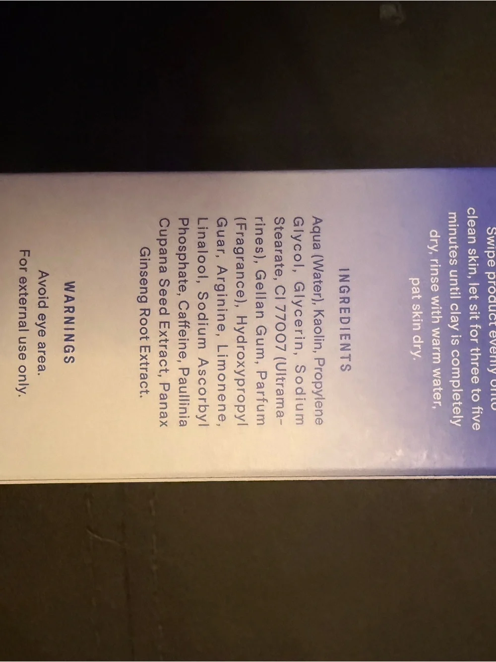 Lot of 2 WYOS The Big Reveal Purifying Face Mask Stick - Purple & White